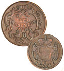 Austria. Lote 2 monedas 1 Pfennig y 1 Kreuzer. 1765. Mª TERESA. AE. KM-1979, 1993. BC a BC+.