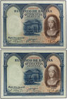 Spanish Banknotes. Lote 2 billetes 500 Pesetas. 24 Julio 1927. Isabel ´La Católica´. Uno numeración anterior a 1.602.000, el otro posterior. A EXAMINA...