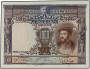 Spanish Banknotes. 1.000 Pesetas. 1 Julio 1925. Carlos I. Ed-351. EBC-.