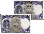Spanish Banknotes. Lote 10 billetes 100 Pesetas. 25 Abril 1931. Fernández de Córdoba. Numeración correlativa. Ed-360. SC.