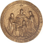 Medalla Unifaz. FRANCIA. Anv.: Enrique III de Genon Rey de Francia (1575-1589). AE dorado. Ø 130 mm. EBC-.