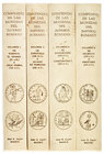 Cayón, Juan: COMPENDIO DE LAS MONEDAS DEL IMPERIO ROMANO. TOMOS I, II, III y IV. Madrid 1995. Completo catálogo de moneda romana de oro, plata y cobre...