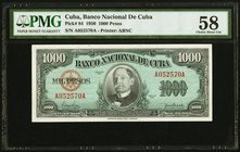 Cuba Banco Nacional de Cuba 1000 Pesos 1950 Pick 84 PMG Choice About Unc 58. 

HID09801242017