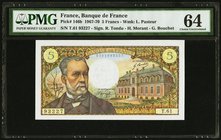 France Banque de France 5 Francs 7.12.1967 Pick 146b PMG Choice Uncirculated 64. Staple holes.

HID09801242017