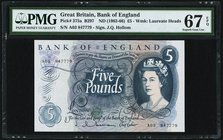 Great Britain Bank of England 5 Pounds ND (1962-66) Pick 375a PMG Superb Gem Unc 67 EPQ. 

HID09801242017