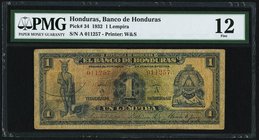 Honduras Banco de Honduras 1 Lempira 11.2.1932 Pick 34 PMG Fine 12. 

HID09801242017