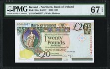 Ireland Bank of Ireland 20 Pounds 2003 Pick 80a PMG Superb Gem Unc 67 EPQ. 

HID09801242017