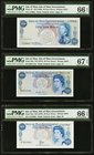 Isle Of Man Isle of Man Government 50 New Pence ND (1969); ND (1972); ND 1979 Pick 27; 28b; 33a PMG Gem Uncirculated 66 EPQ (2); Superb Gem Unc 67 EPQ...