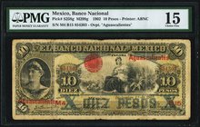 Mexico Banco Nacional de Mexicano 10 Pesos 1.12.1902 Pick S258g M299g PMG Choice Fine 15. 

HID09801242017