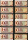 South Africa Collection of 1 Rands Group of 27 Examples Fine or better. A nice grouping R1 notes that includes 13 Replacements. 

HID09801242017