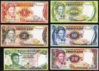 Swaziland Monetary Authority of Swaziland Group of 6 Examples Very Fine or better. A collection of early examples for Swaziland. Includes some harder ...