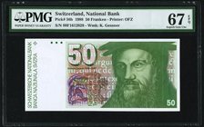Switzerland National Bank 50 Franken 1988 Pick 56h PMG Superb Gem Unc 67 EPQ. 

HID09801242017