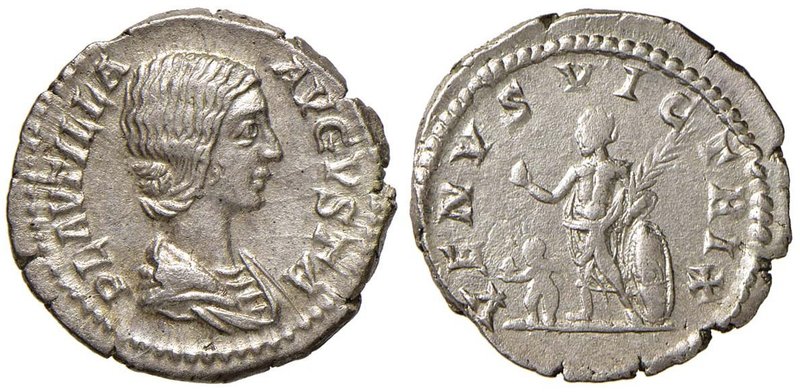 Plautilla (moglie di Caracalla) Denario - Busto a d. - R/ Venere stante a s. - R...
