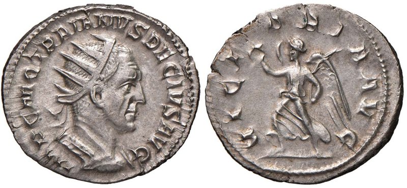 Traiano Decio (249-251) Antoniniano - Busto radiato e corazzato a d. - R/ La Vit...