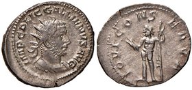 Gallieno (253-268) Antoniniano - Busto radiato e drappeggiato a d. - R/ Giove stante a s. - AG (g 4,07)
Grading/Stato:SPL+