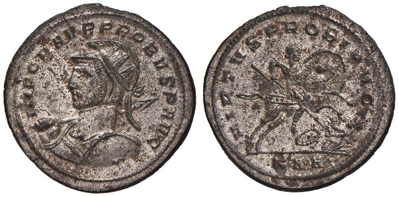 Probo (276-282) Antoniniano (Serdica) Busto elmato a s. con lancia e scudo - R/ ...