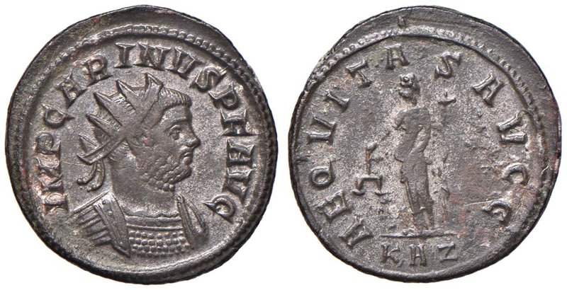 Carino (283-285) Antoniniano - Busto radiato a d. - R/ L’Equità stante a s. - AE...