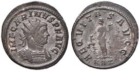 Carino (283-285) Antoniniano - Busto radiato a d. - R/ L’Equità stante a s. - AE (g 3,66) Ex Bolaffi, 7/12/2006
Grading/Stato:SPL