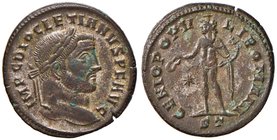 Diocleziano (284-305) Follis (Ticinum) Busto laureato a d. - R/ Genio stante a s. - AE (g 10,09) Ex Paolucci, asta 6, 30/5/1998, lotto 30
Grading/Sta...