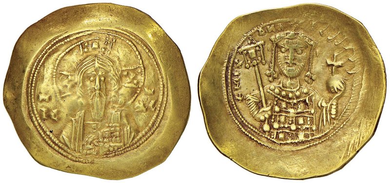 BISANZIO Michele VII (1071-1078) Histamenon nomisma - Busto di Cristo di fronte ...