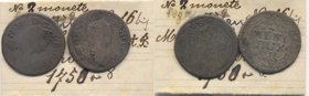 MILANO Lotto di due monete di Maria Teresa, con cartellino di vecchia raccolta 
Grading/Stato:B-MB