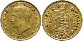 MILANO Napoleone (1805-1814) 20 Lire 1811 - Gig. 87 AU (g 6,46)
Grading/Stato:BB/BB+