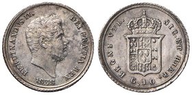 NAPOLI Ferdinando II (1830-1859) Carlino 1838 - Magliocca 635 AG (g 2,28) RRR Graffietto al D/
Grading/Stato:SPL