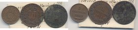 SAN MARINO Lotto di tre monete, con cartellino di vecchia raccolta 
Grading/Stato:MB-BB