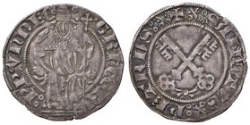 Gregorio XI (1370-1378) Grosso - Munt. 14 AG (g 2,64) RR Poroso, frattura del tondello
Grading/Stato:BB