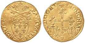 Paolo III (1534-1549) Bologna - Scudo d’oro con armetta Sforza - Munt. 90 AU (g 3,29) 
Grading/Stato:SPL