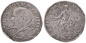 Paolo V (1605-1621) Testone A. IIII - Munt. 27 AG (g 9,26) RR Traccia d’appiccagnolo
Grading/Stato:BB+