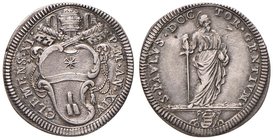 Clemente XI (1700-1721) Giulio A. XIV - Munt. 112 AG (g 3,26) Ex Nomisma 44, lotto 951 
Grading/Stato:BB+/SPL