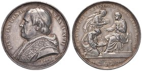 Pio IX (1845-1878) Medaglia A. XVII - Opus: Voigt - Bart. 862 AG (g 34,18) Macchia al bordo
Grading/Stato:SPL