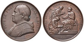 Pio IX (1845-1878) Medaglia A. XVII - Opus: Voigt - Bart. 862 AE (g 34,22) Piccola ossidazione verde al dritto
Grading/Stato:FDC