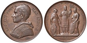 Leone XIII (1878-1903) Medaglia A. X - Opus: F. Bianchi - Bart. 887 AE (g 38,00) 
Grading/Stato:FDC