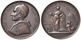 Leone XIII (1878-1903) Medaglia A. XIV - Opus: F. Bianchi - Bart. 891 AE (g 39,14)
Grading/Stato:qFDC