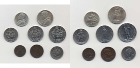PIO XI (1929-1938) 10,5,2 e 1 lira, 50,20,10 e 5 centesimi 1931 - Nomisma704a Ag, Ni, Cu lotto di 8 monete
Grading/Stato:SPL-FDC