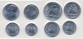 PIO XII (1939-1958) 10, 5, 2 e 1 lira 1947 - Nomisma743a It lotto di 4 monete
Grading/Stato:SPL-FDC