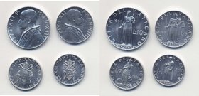 PIO XII (1939-1958) 10, 5, 2 e 1 lira 1951 - Nomisma747a It lotto di 4 monete
Grading/Stato:SPL-FDC