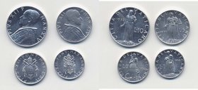 PIO XII (1939-1958) 10, 5, 2 e 1 lira 1952 - Nomisma748a It lotto di 4 monete
Grading/Stato:SPL-FDC