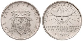 Sede Vacante (1963) 500 Lire 1963 - AG (g 11,00)
Grading/Stato:FDC