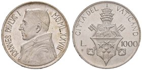Giovanni Paolo I (1978) 1.000 Lire 1978 - AG (g 14,59)
Grading/Stato:FDC