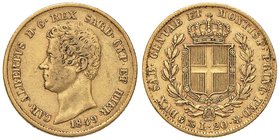 Carlo Alberto (1831-1849) 20 Lire 1849 G - Nomisma 665 AU Minimi depositi
Grading/Stato:qBB/BB