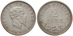 Vittorio Emanuele II (1861-1878) 2 Lire 1863 N valore - Pag. 508; Mont. 198 AG Sigillato dall’asta 44 di InAsta, lotto 2025 e indicato qFDC
Grading/S...