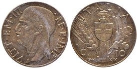 Vittorio Emanuele III (1900-1946) 10 Centesimi 1941 - Nomisma 1335 BR Dall’asta InAsta 63, lotto 5103
Grading/Stato:FDC