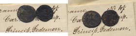 SAVOIA - Lotto di due monete, con cartellini di vecchia raccolta 
Grading/Stato:MB