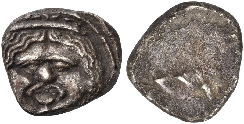 Etruria, Populonia, 20 Units, 3rd century BC
AR (g 7,95; mm 20; h 9)
Gorgoneio...