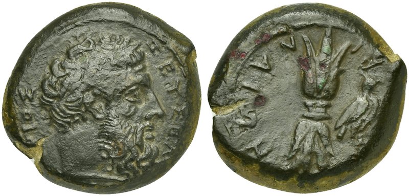 Sicily, Agyrion, Hemidrachm struck under Timoleon's Symmachy, ca. 344-338 BC
AE...