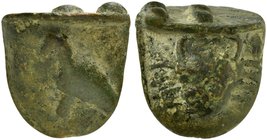 Sicily, Akragas, Cast Trias, ca. 440-430 BC
AE (g 18,46; mm 20)
Eagle, standing l., Rv. Crab. Four pellets on base. Westermark, Coinage, 525; CNS 1;...