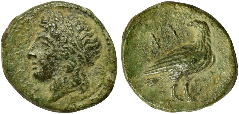 Sicily, Akragas, Bronze struck under Phintias, ca. 287-279 BC
AE (g 2,60; mm 15...